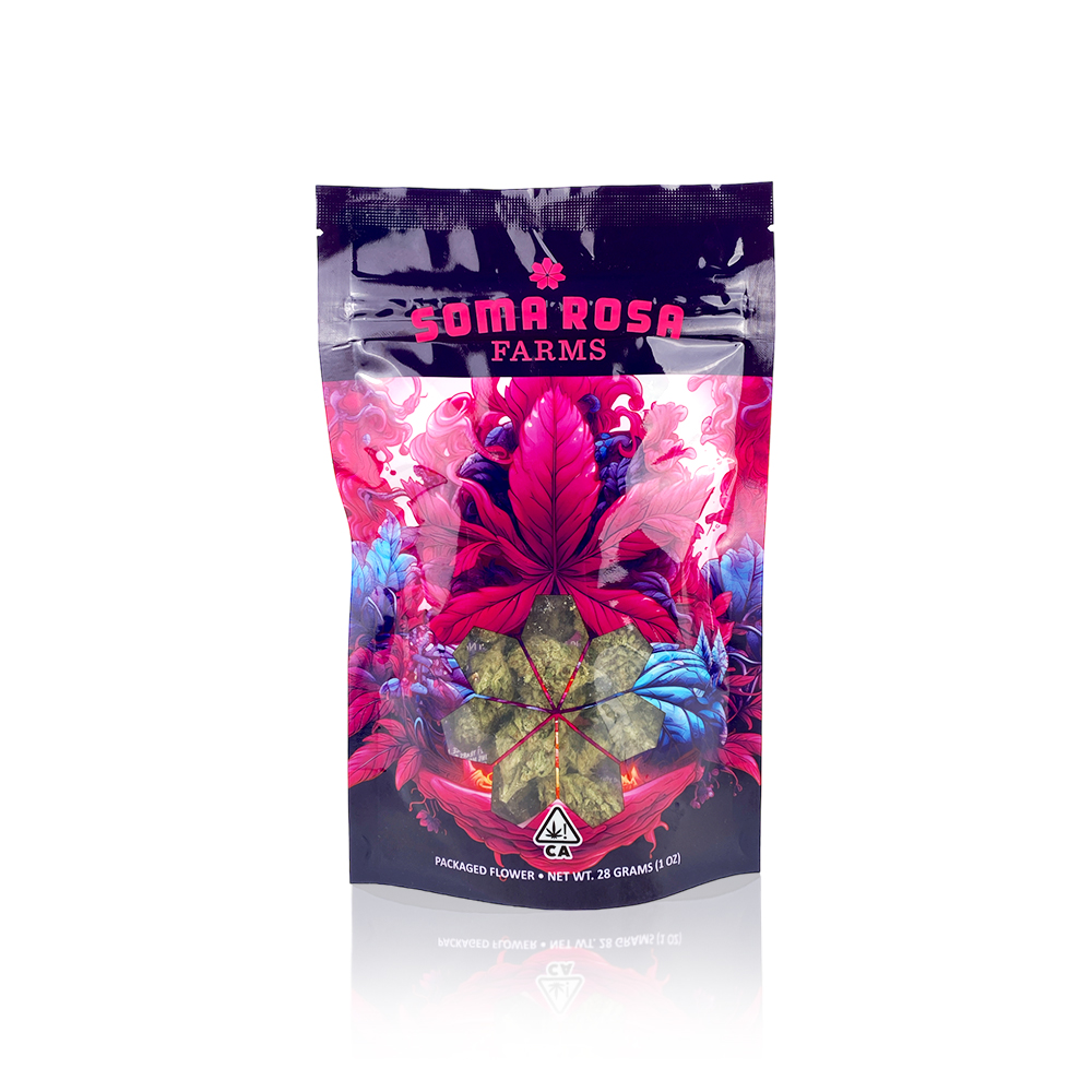 Photograph of product: SOMA ROSA - Flower - Raspberry Sorbet - 28G
