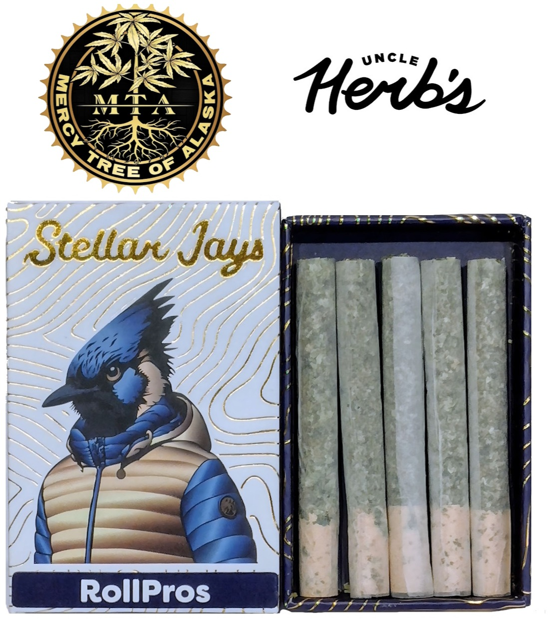 Photograph of product: Dark Cookies RollPros Stellar Jays 5pk