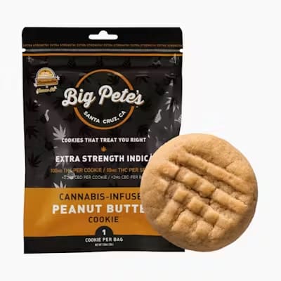 Photograph of product: Big Pete's - 200MG Extra Strength Cookie - Peanut Butter