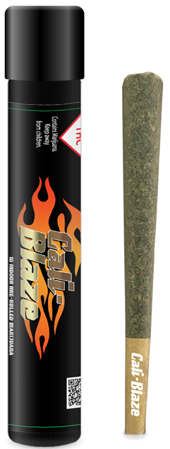 Photograph of product: Cali Blaze Preroll 1g (H) Apple Rhubarb