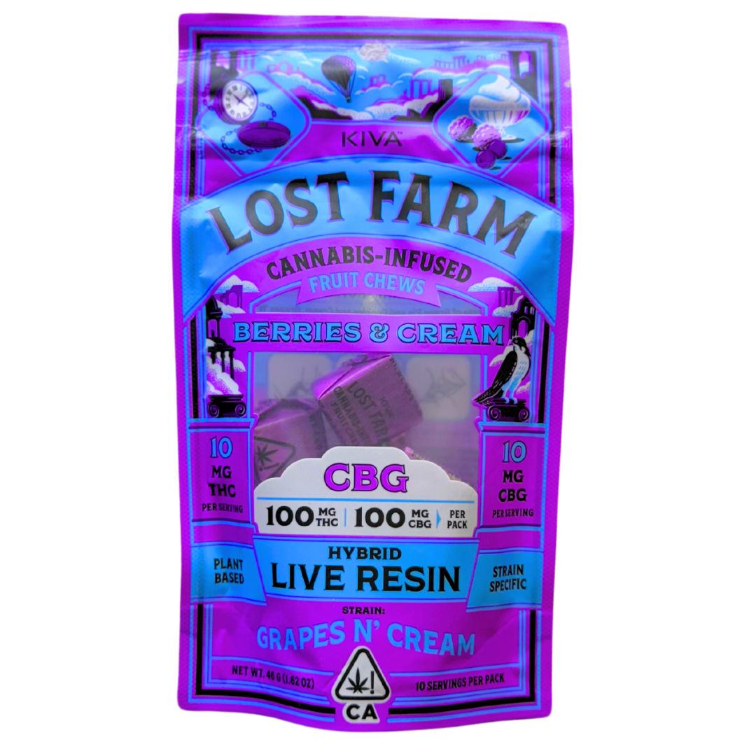 Photograph of product: BERRIES & CREAM LIVE RESIN FRUIT CHEWS