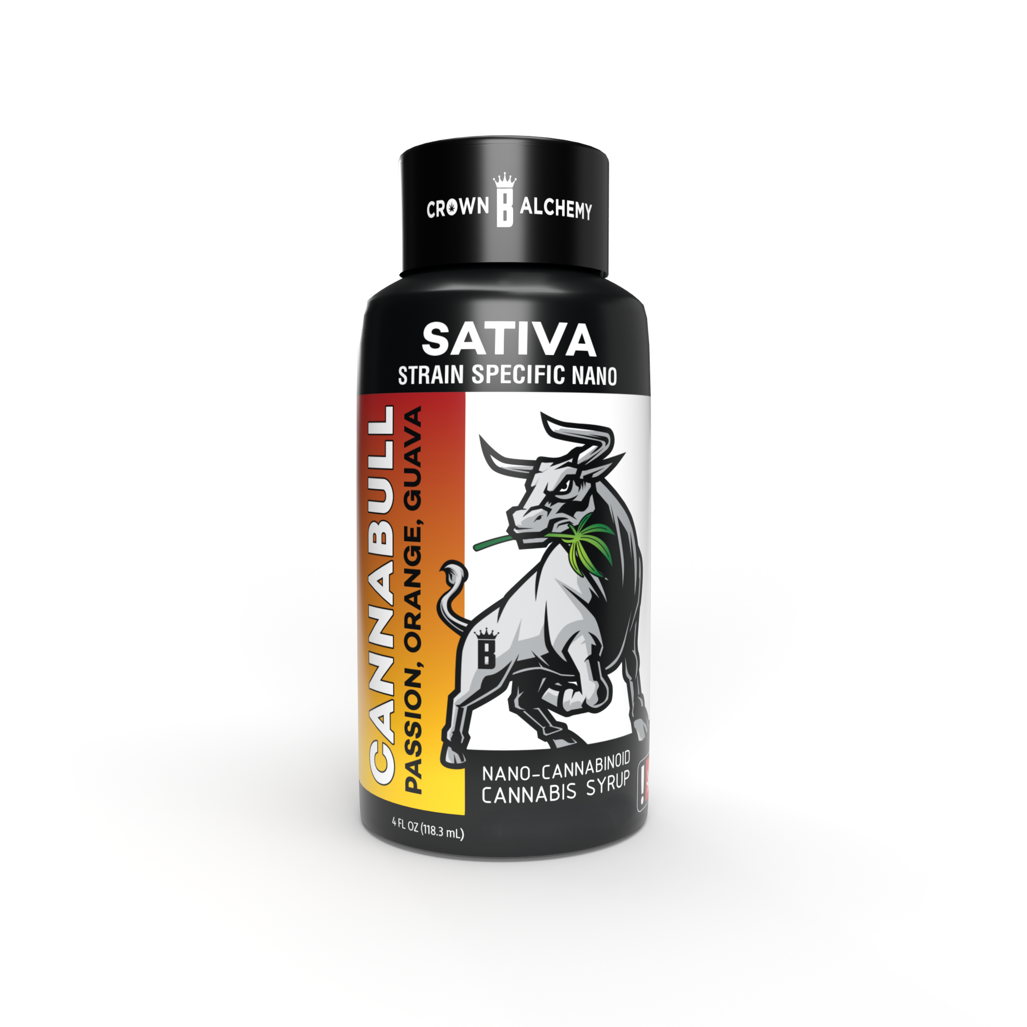 Photograph of product: Cannabull 500mg PASSION ORANGE GUAVA Nano-Cannabinoid Syrup