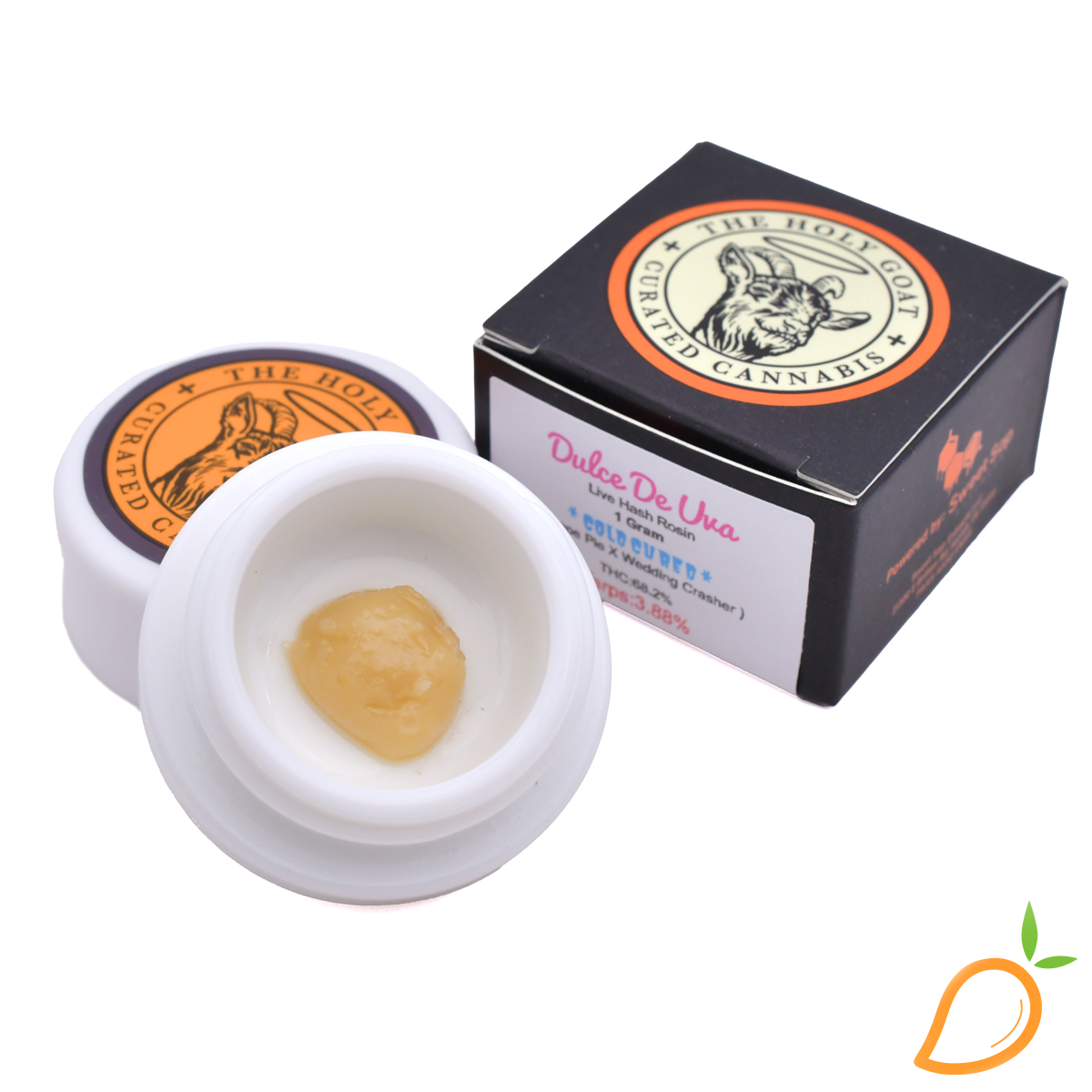 Photograph of product: 1g Dulce De Uva Live Rosin The Holy Goat
