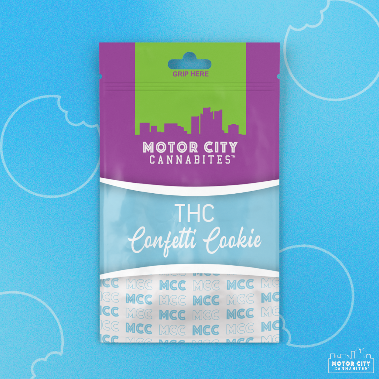 Photograph of product: MCC | COOKIE | 200MG | CONFETTI