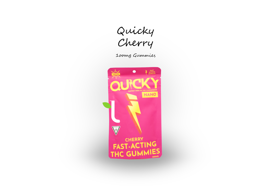 Photograph of product: Quicky | 100mg Gummies | Cherry (Oui'd)