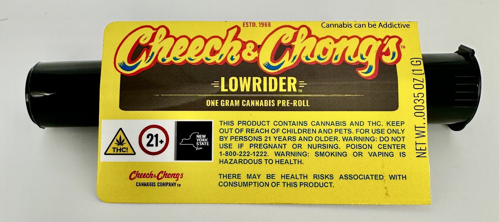 Photograph of product: LOW RIDER  PREROLL 1G (HYBRID)