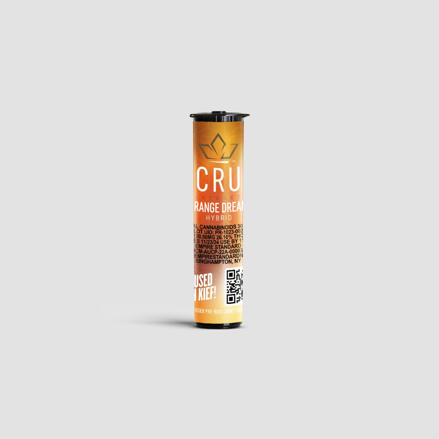 Photograph of product: CRU - Orange Dream Infused Preroll - .5g