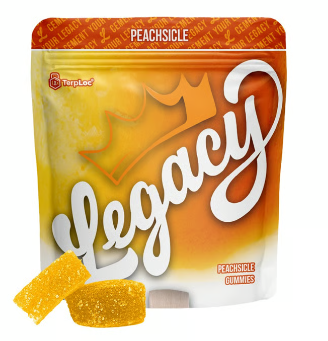 Photograph of product: Legacy | Peachsicle 10pk | Edible | 100mg