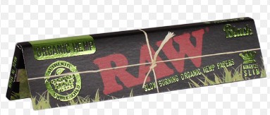 Photograph of product: RAW - Black Organic Hemp Papers- King Size Slim