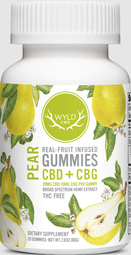 Photograph of product: Wyld | Peach 2:1 CBD:CBC 400mg