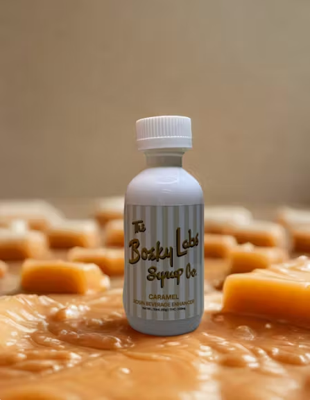 Photograph of product: Bosky Labs - Caramel au chocolat Rosin Syrup - 100mg