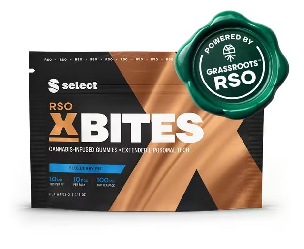 Photograph of product: Blueberry Pie RSO X Bites | 10mg x 10pcs
