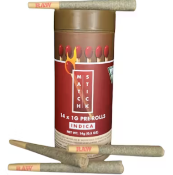 Photograph of product: GARY PAYTON | MATCHSTICK PREROLLS 14PK