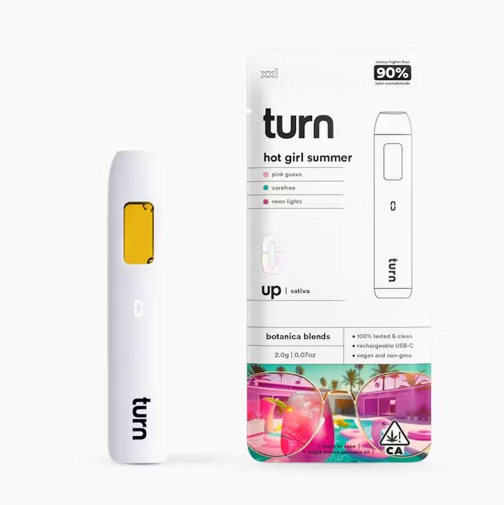 Photograph of product: DISPOSABLE - HOT GIRL SUMMER 1G - TURN