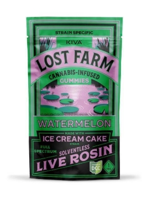 Photograph of product: Ice Cream Cake x Watermelon | Live Rosin Gummies | 10 x 10mg