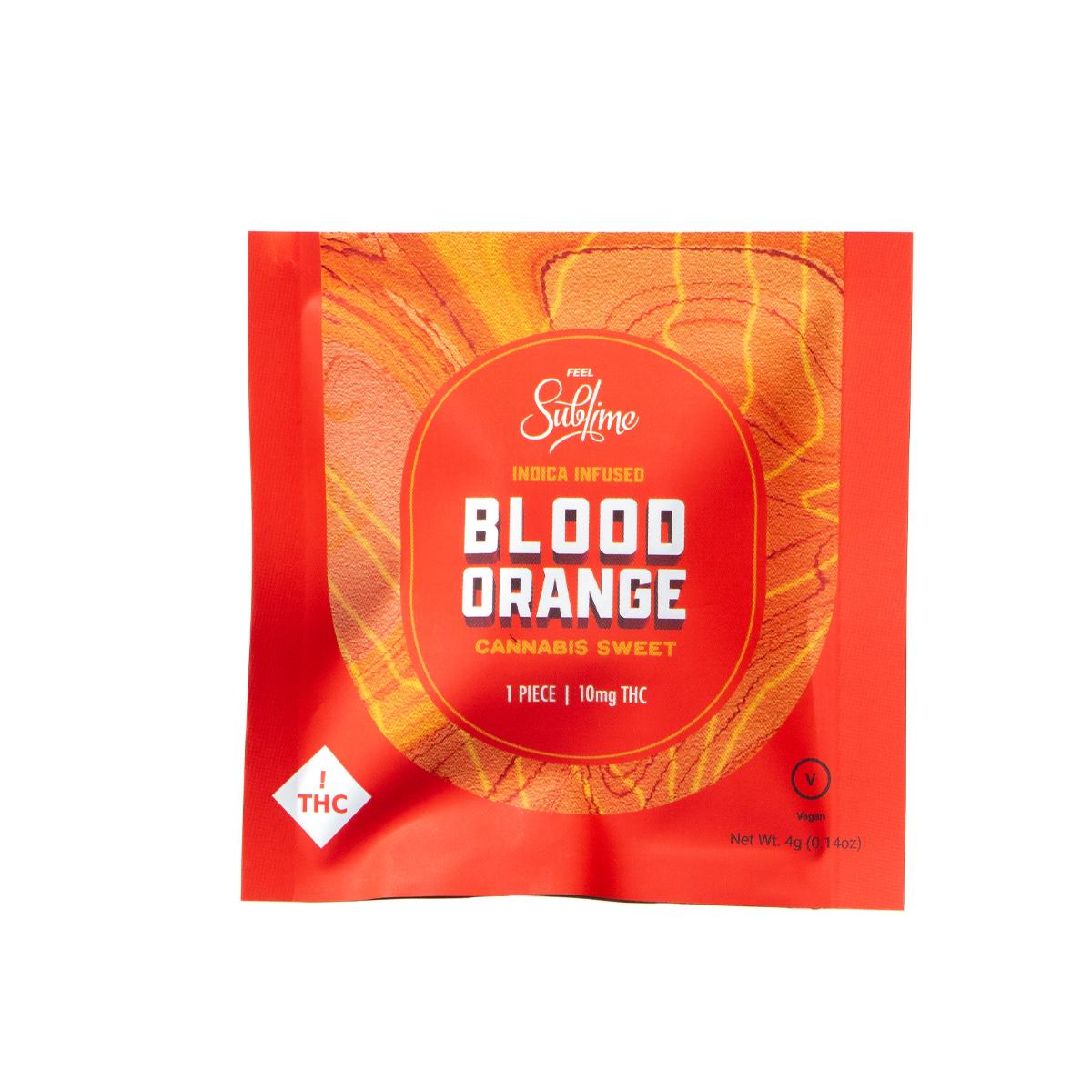 Photograph of product: Sublime Blood Orange Hard Sweets 10mg