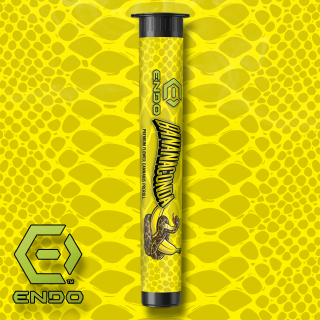 Photograph of product: Endo - Bananaconda Pre-Roll 1g