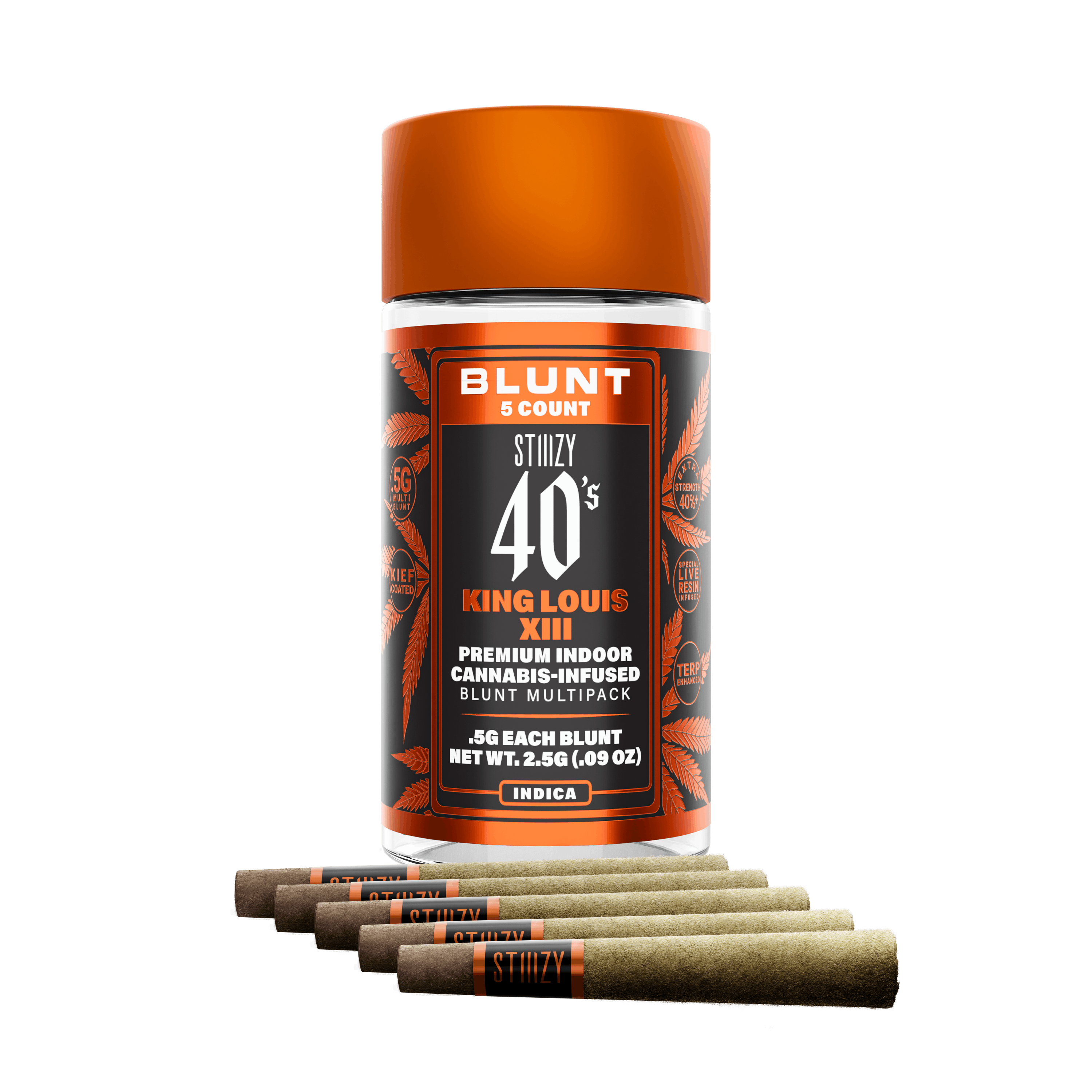 Photograph of product: 40's Infused Mini Blunts 5 Pk | King Louis XIII