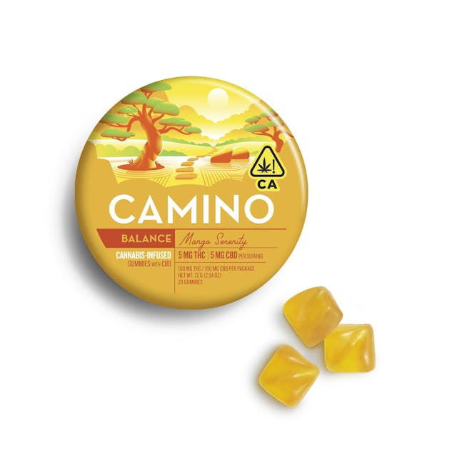 Photograph of product: Mango Serenity 1:1 CBD | 100mg Gummies