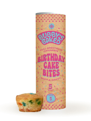 Photograph of product: Birthday Cake Bites 5pk (5mg ea) (TAX INCLUDED)