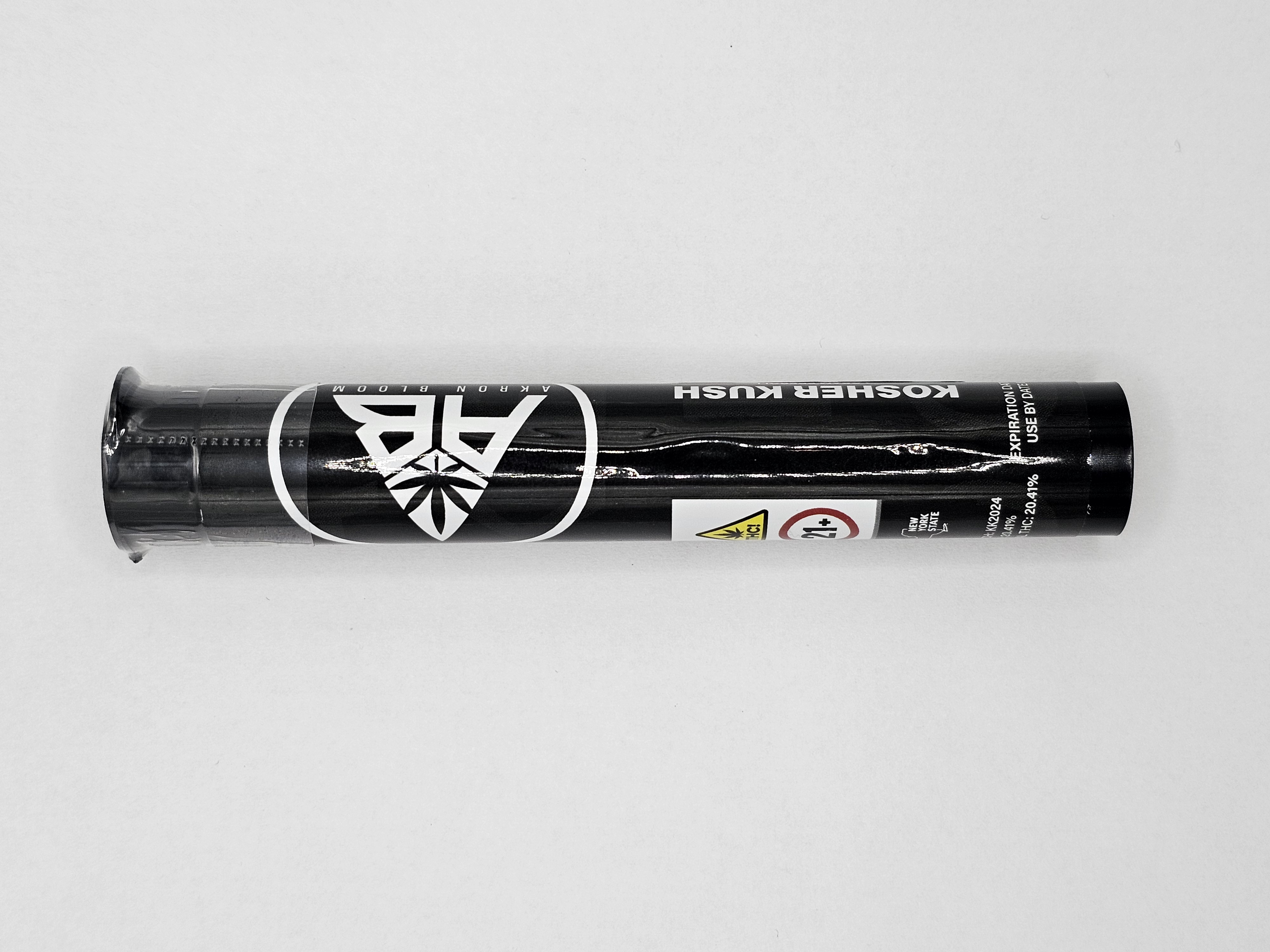 Photograph of product: Akron Bloom | Kosher Kush | 1g Pre-Roll