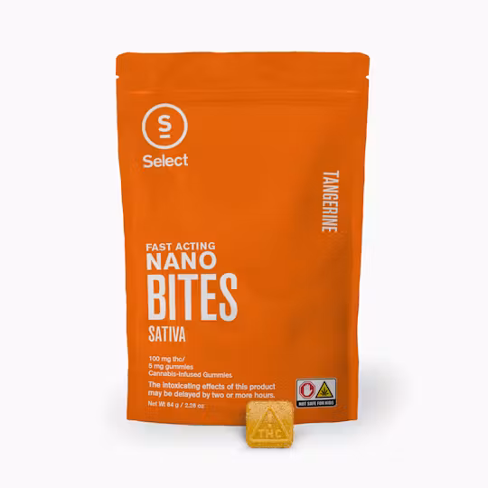 Photograph of product: Tangerine | Nano Bites 2.0 Gummies | 100mg