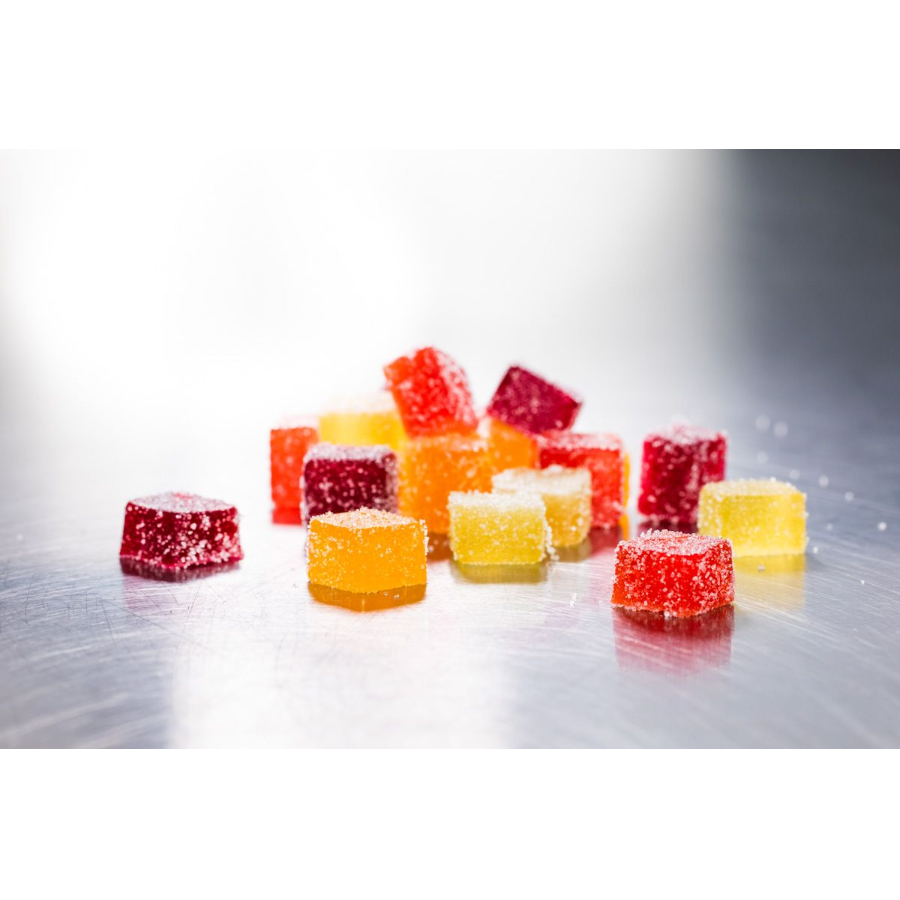 Photograph of product: Gummies | Cherry Cola Cubes | 100mg | 20pk | The Heirloom Collective