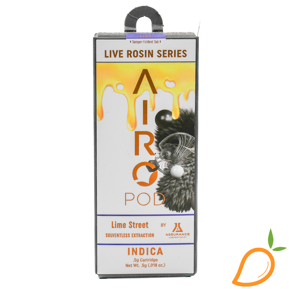 Photograph of product: 0.5g Lime Street Live Rosin Pod Airo Pro