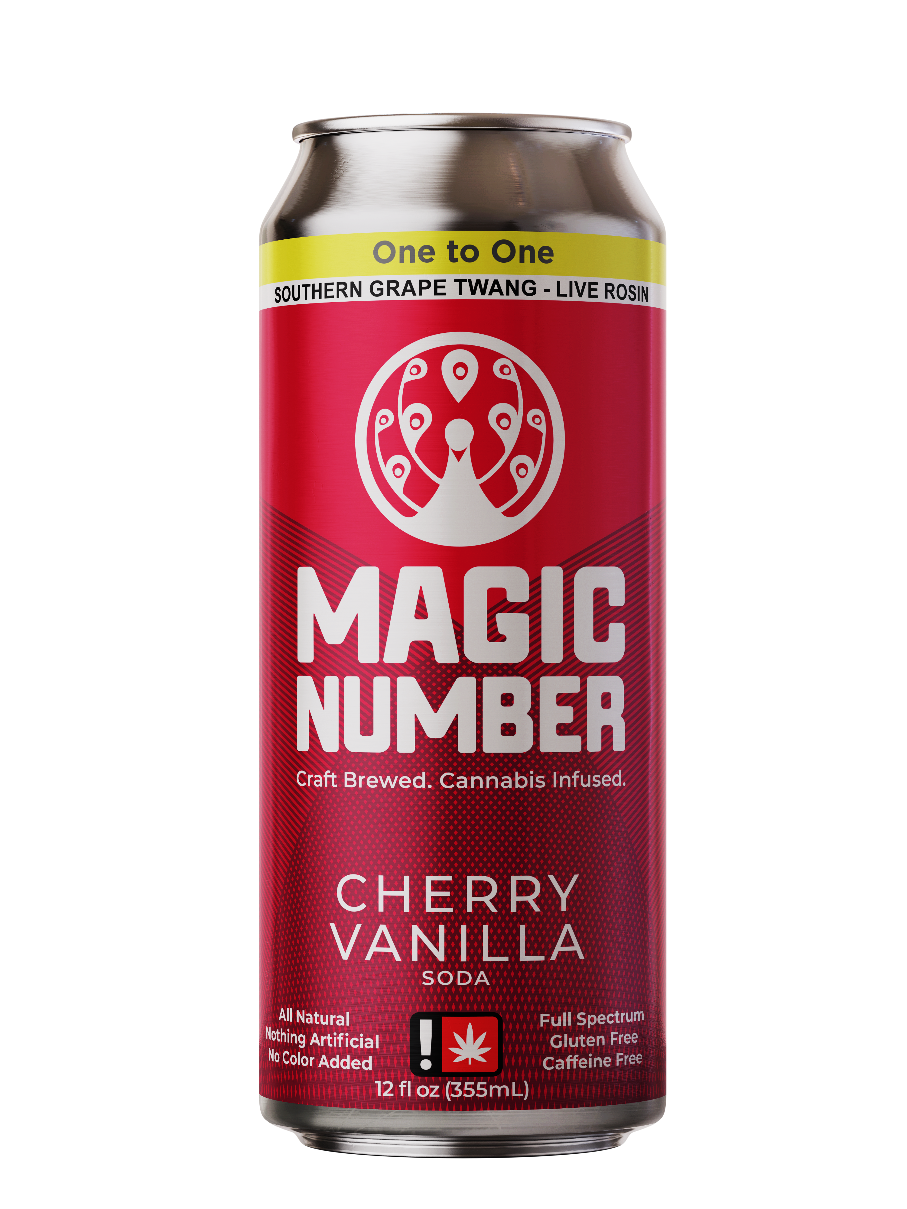 Photograph of Product: 1:1 Cherry Vanilla Live Resin Soda | 25mg