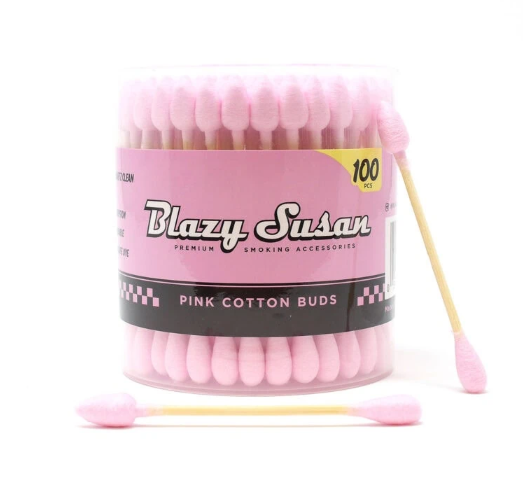 Photograph of product: Blazy Susan | 100 Count Pink Cotton Buds