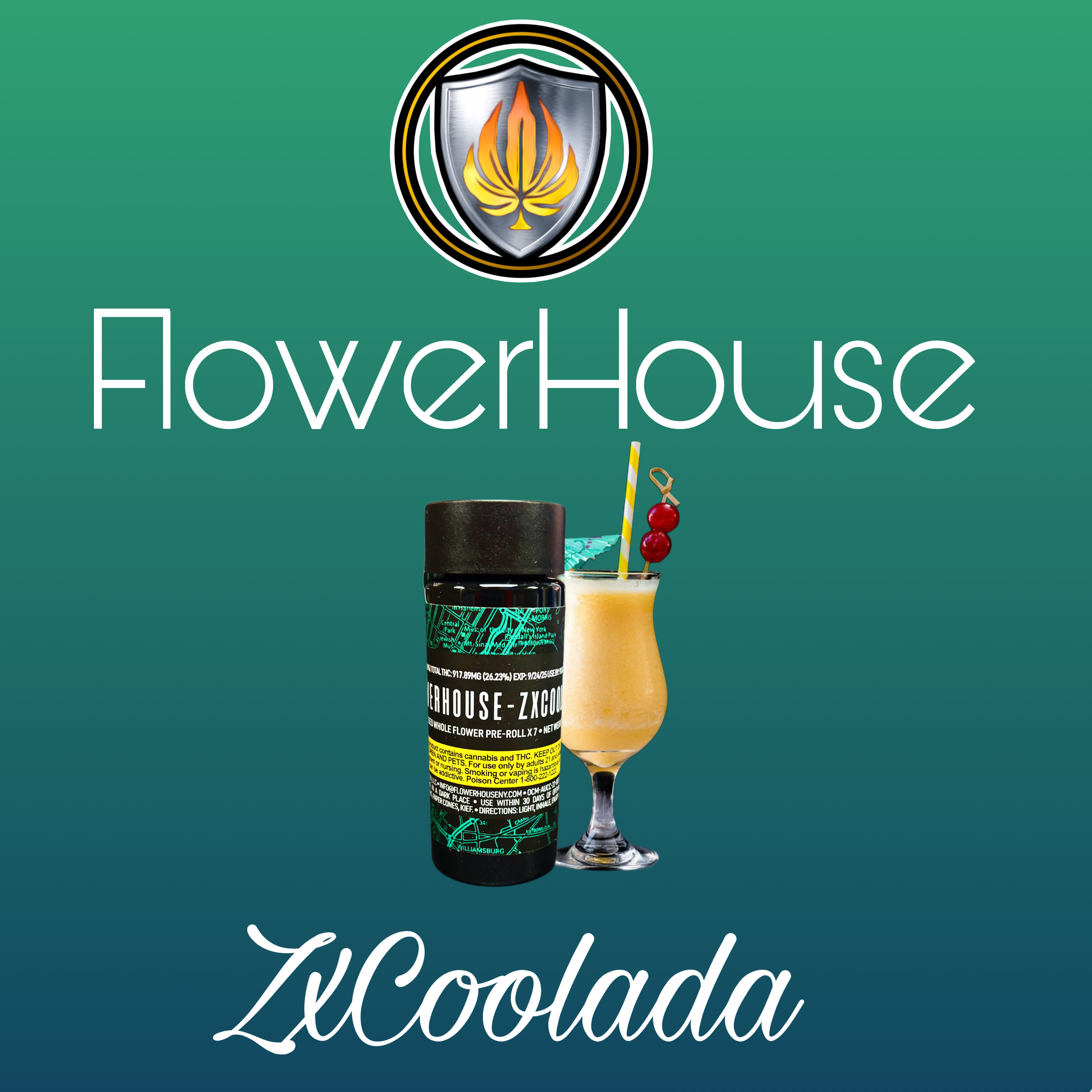 Photograph of product: Flower House - ZX Coolada Infused 7 Pack