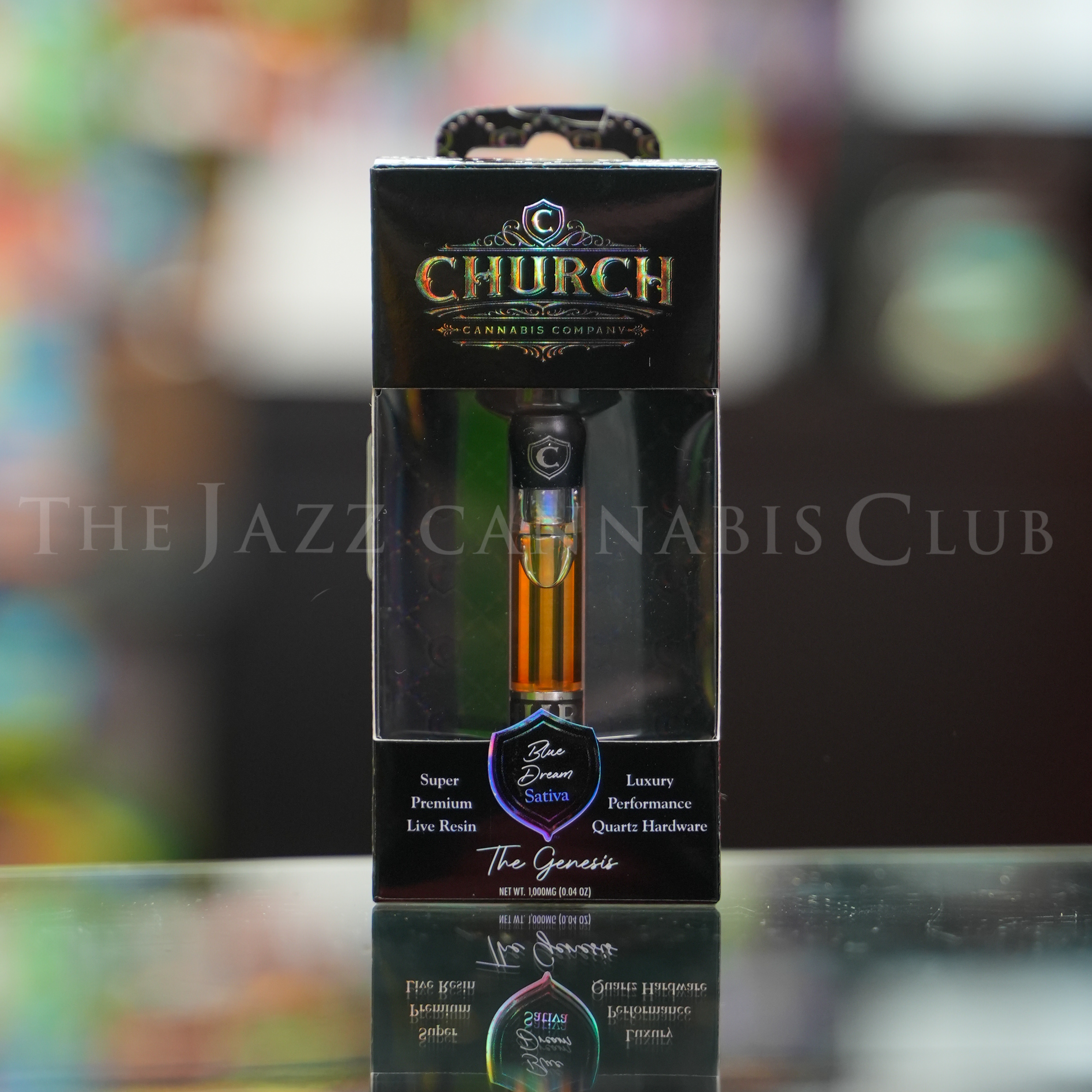 Photograph of product: Church - Blue Dream Live Resin Vape 510