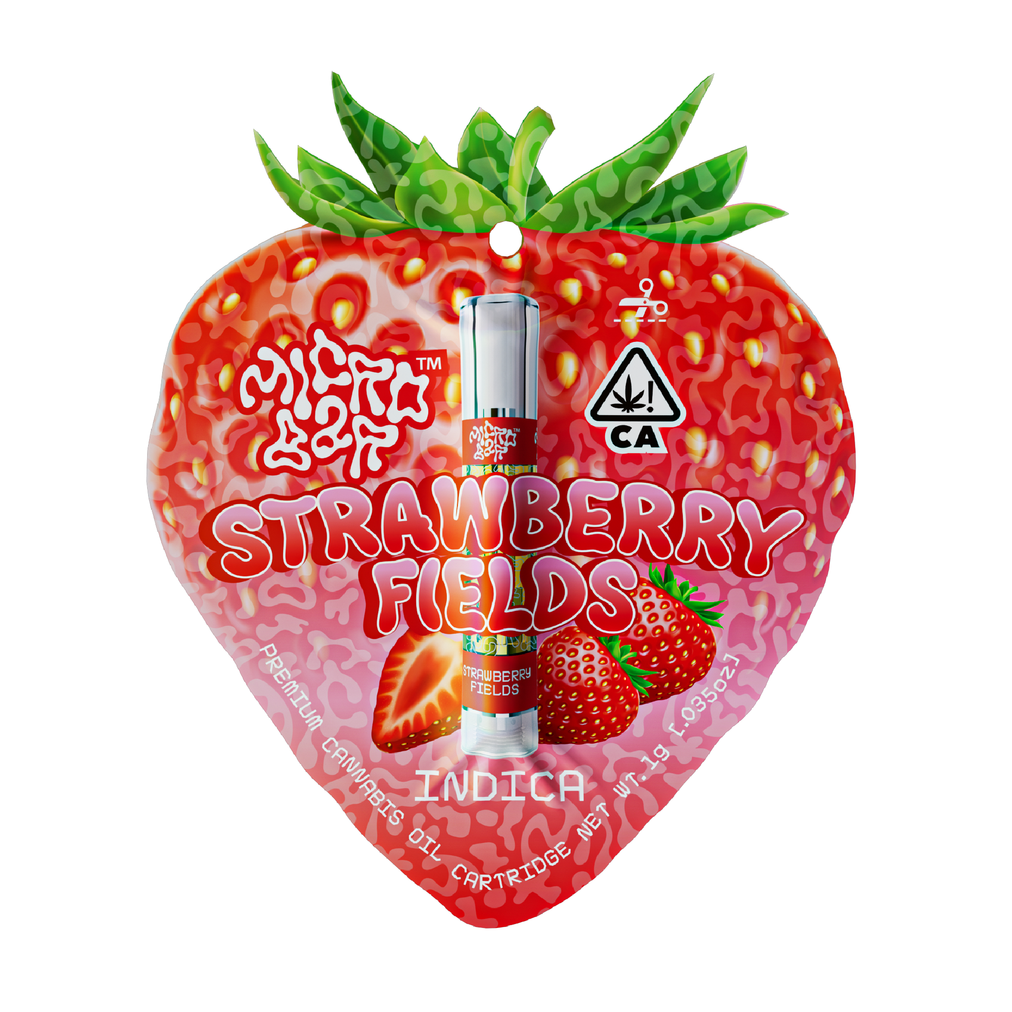 Photograph of product: STRAWBERRY FIELDS (I) DISTILLATE CART 1G