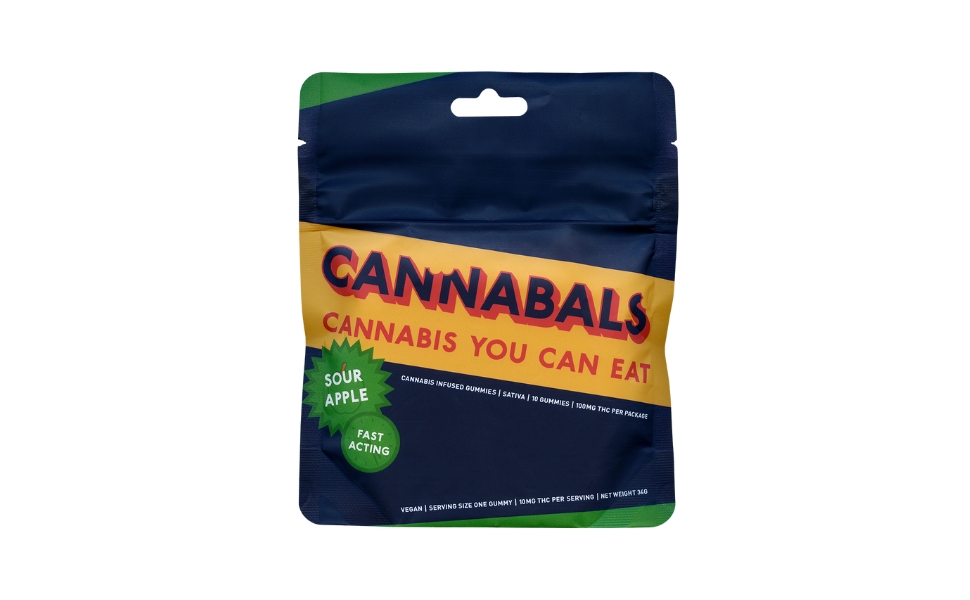 Photograph of product: Gummies | Sour Apple (S) | 10mg | Cannabals