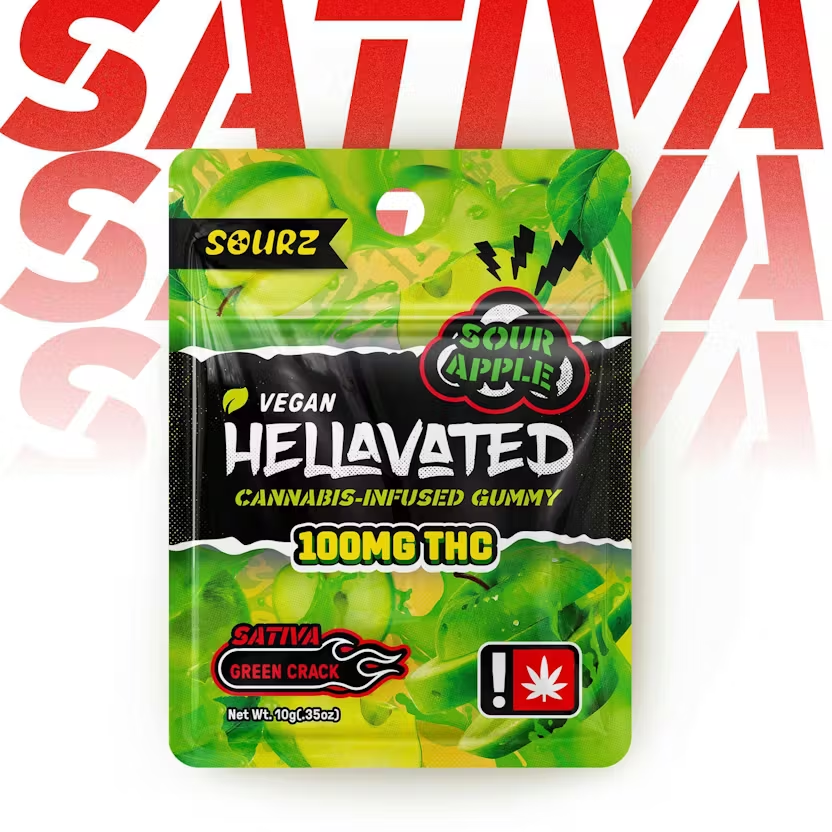 Photograph of product: Sour Apple Single Gummy
