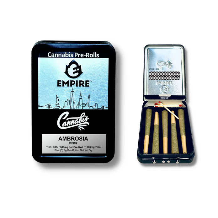 Photograph of product: Empire Oui'd - Ambrosia - Infused 5pk Pre-rolls