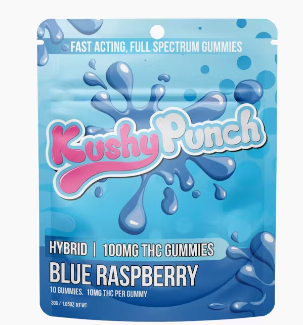 Photograph of product: Blue Raspberry Gummy 100mg