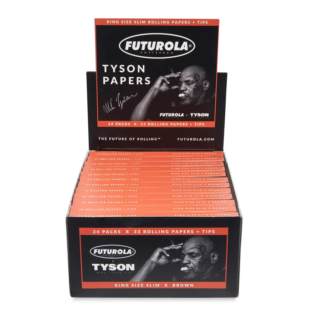 Photograph of product: Futurola x Tyson | King Size Rolling Papers + Tips