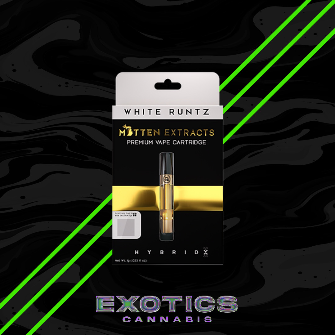 Photograph of product: Mitten Extracts - White Runtz Cartridge
