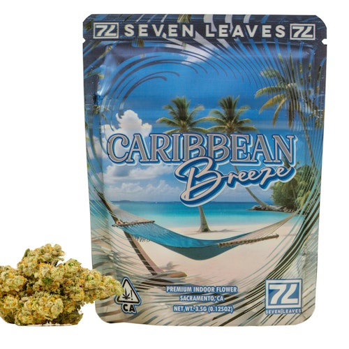 Photograph of product: Caribbean Breeze 3.g Flower - 3.5g