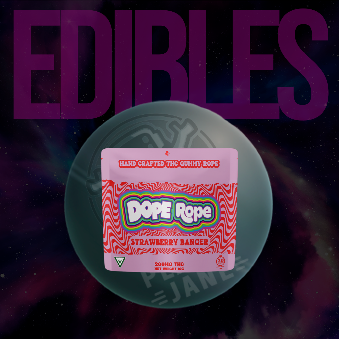 Photograph of product: Dope Rope - 200mg Gummy Rope - Strawberry Banger