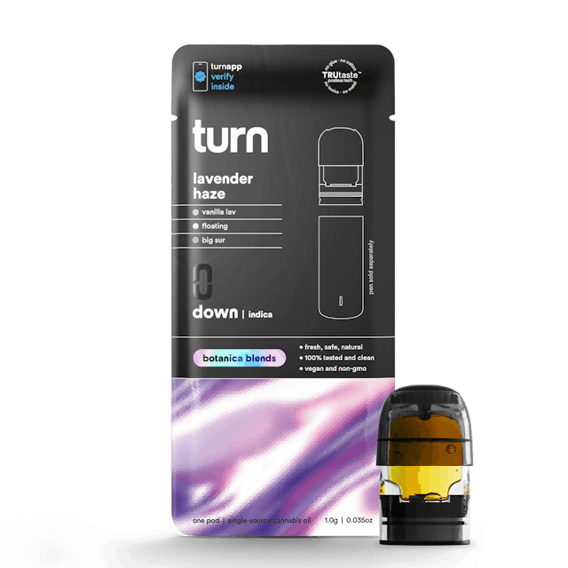 Photograph of product: lavender haze | botanica blends | up | POD - 