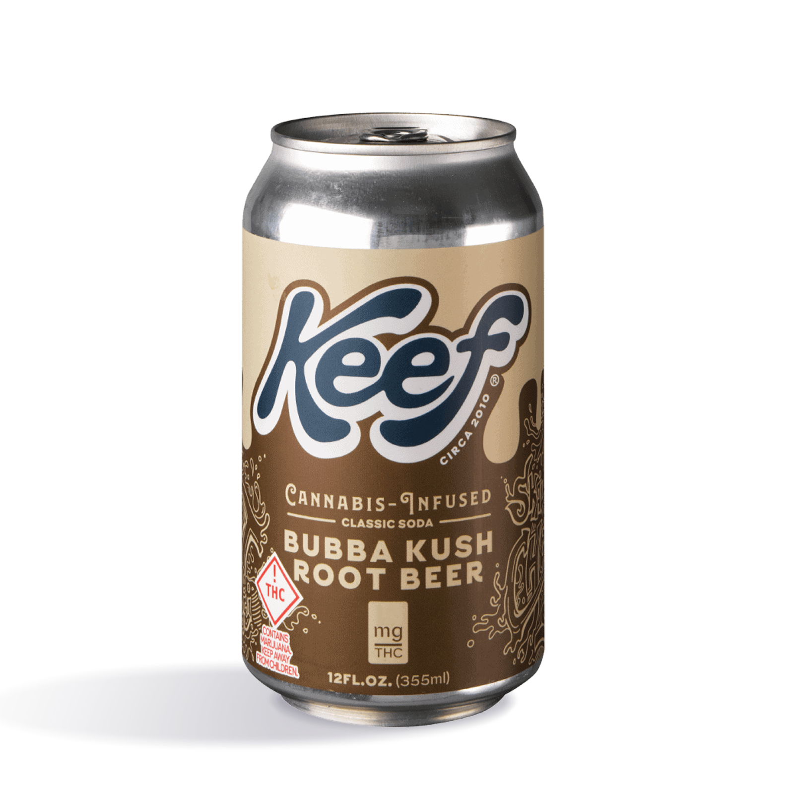 Photograph of product: Keef Cola - Bubba Kush Root Beer - 10mg
