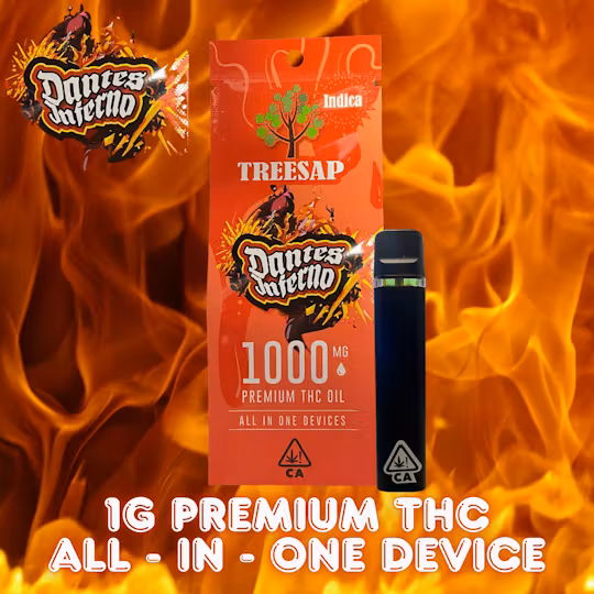 Photograph of product: Treesap - Dantes Inferno (Oui'd) All-In-One Vape