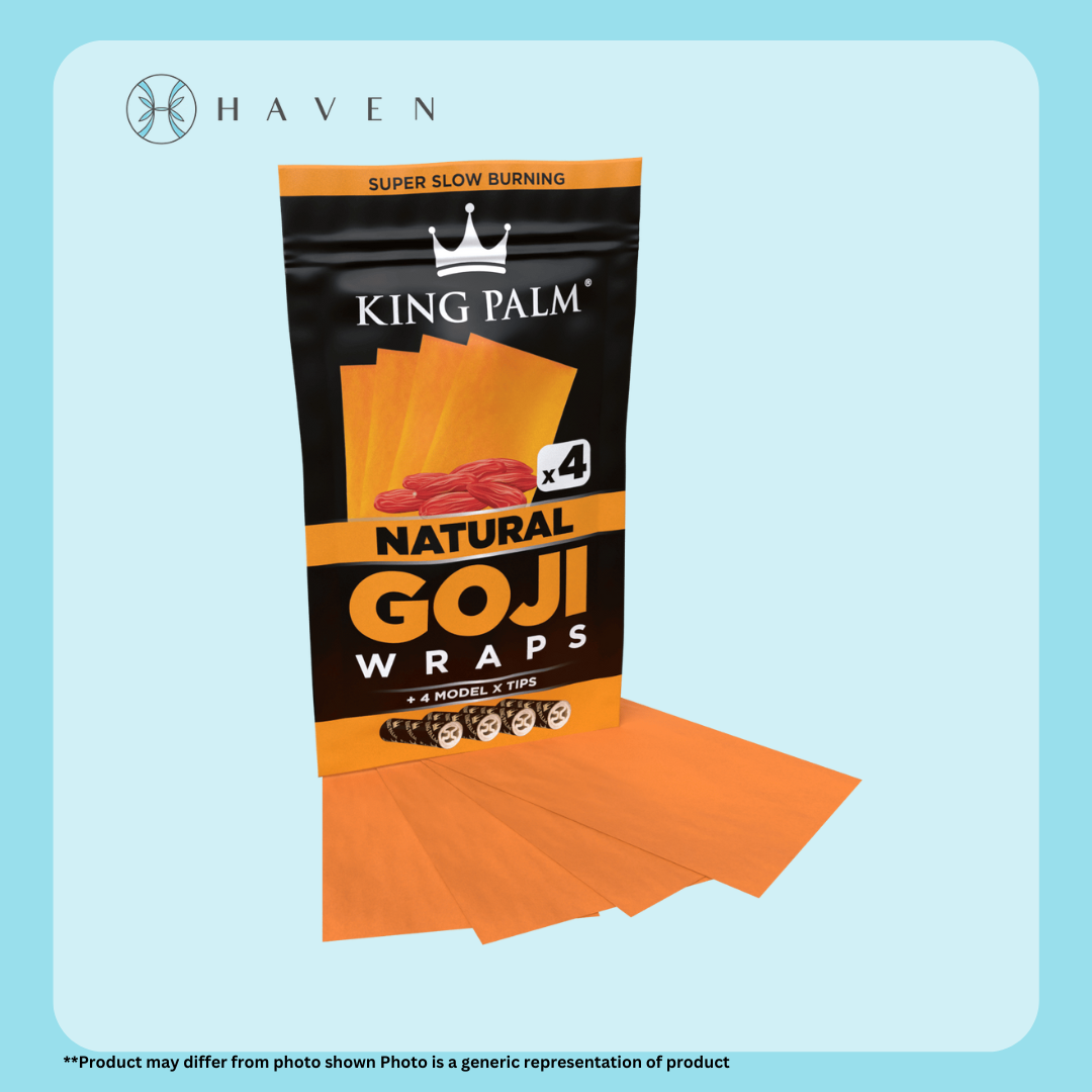 Photograph of product: King Palm 4pk Goji Wraps - Mango