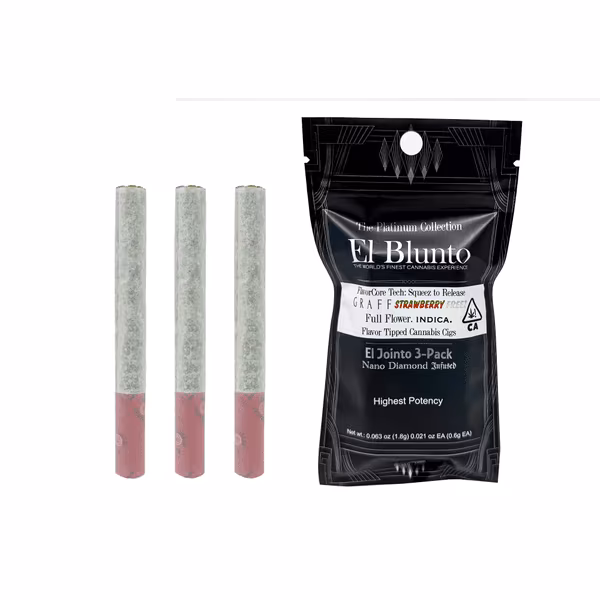 Photograph of product: Graff Strawberry Freez - 1.8g Diamond Infused Jointo 3pk | El Blunto