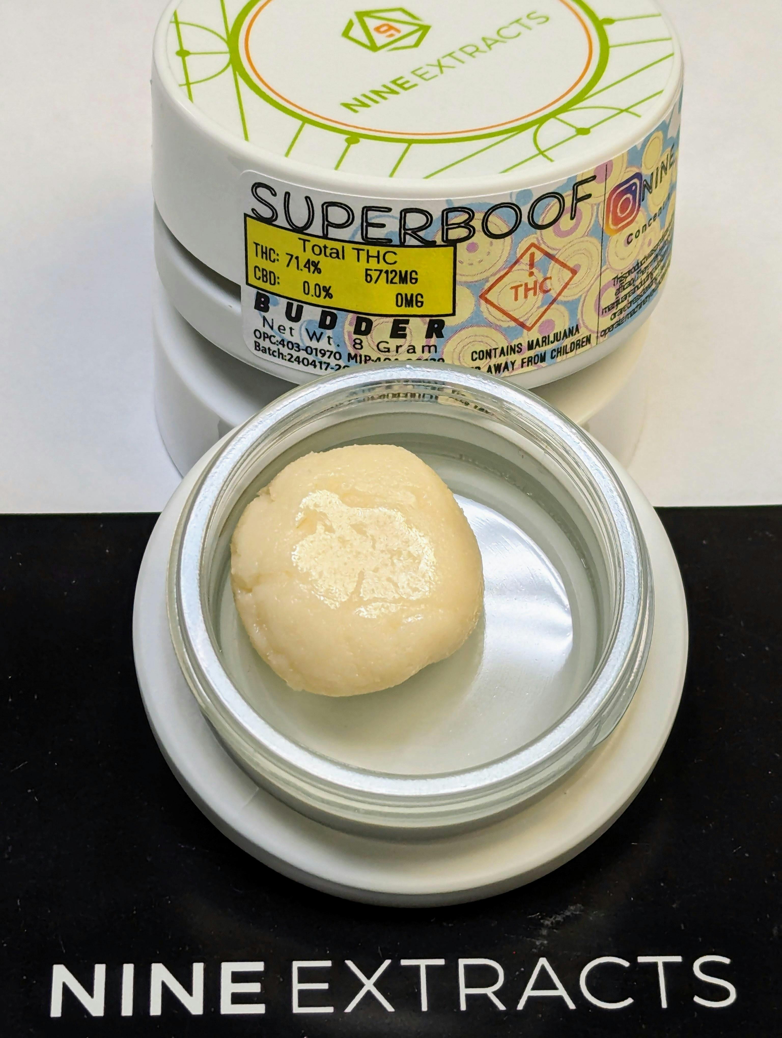 Photograph of product: Nine Extracts Super Boof Budder 8g