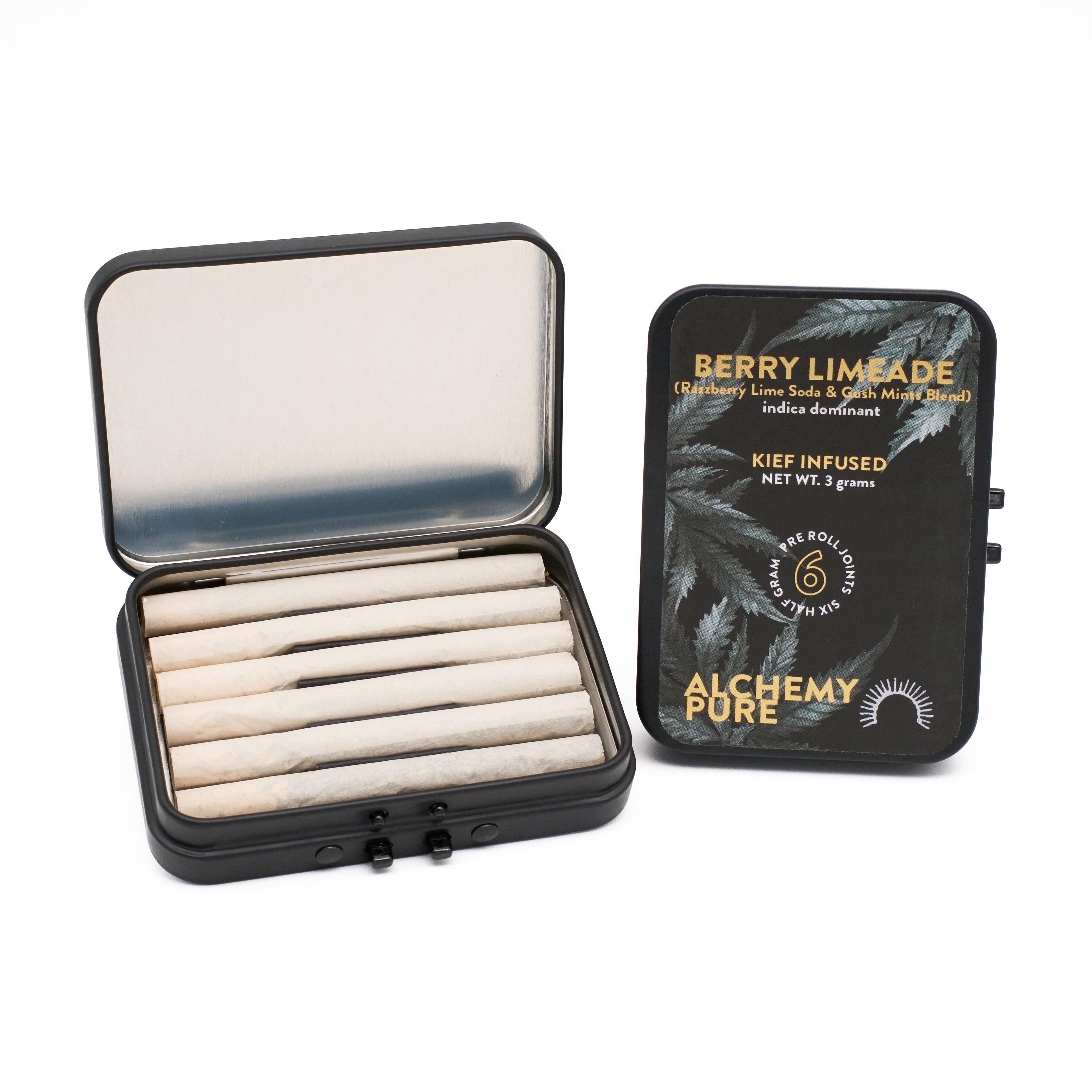 Photograph of Product: Alchemy Pure | Berry Limeade | 6pk Pre Rolls | 3g | Indica