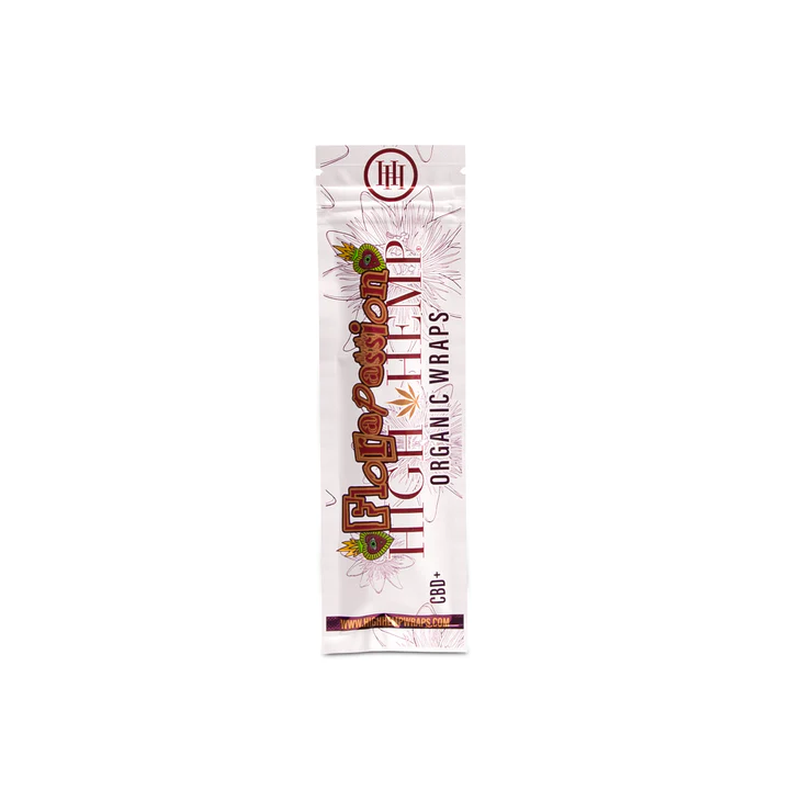 Photograph of product: High Hemp Organic Wraps Flora Passion - 2 Pack