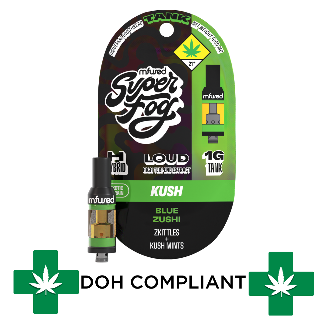 Photograph of product: DOH | Blue Zushi Super Fog Loud Cartridge | 1g